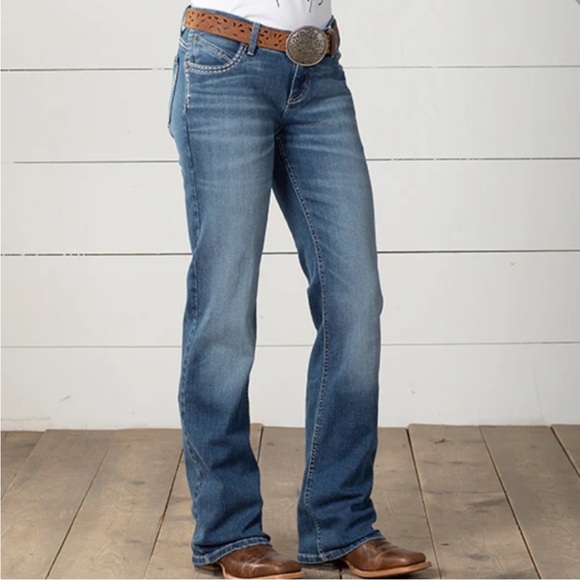 Wrangler 28 / 5 x 36 Jeans Shiloh Scarlett Ultimate Riding Jeans Low-Rise NWT - Picture 7 of 12